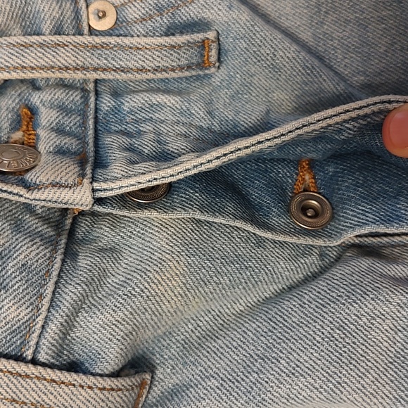 💙 EUC Madewell Brand Button Fly Full Length Classic Straight Non- Stretch Jean - Picture 8 of 16